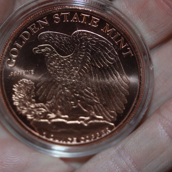 (Lot of 5) 1 OZ Copper .999 Round Walking Liberty in Capsule  #33 - Picture 3 of 3